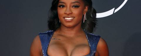 US gymnast Simone Biles attends the 2025 ESPY awards at the Dolby Theatre in Hollywood, California on July 16, 2025. (Photo by VALERIE MACON / AFP)