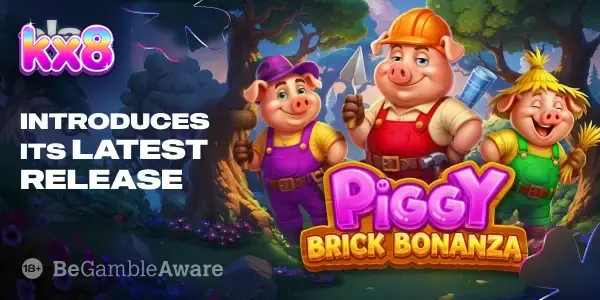 The vibrant and playful interface of Piggy Brick Bonanza slot game by ELA Games.